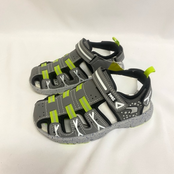 Primigi Children’s Sandals Shoes Adjustable Gray White Green Water Resistant - Picture 2 of 8